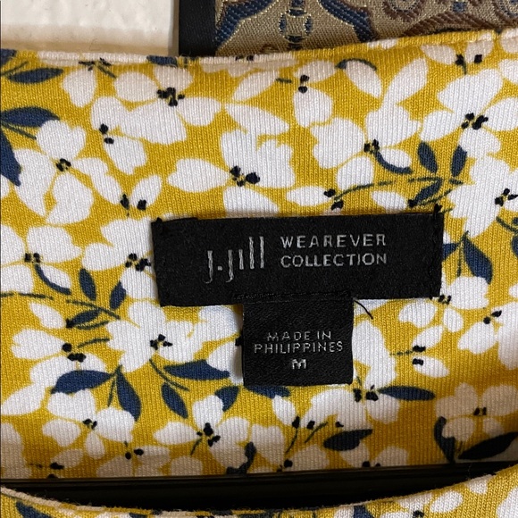 J Jill  Yellow Floral Tank Top - Picture 3 of 5